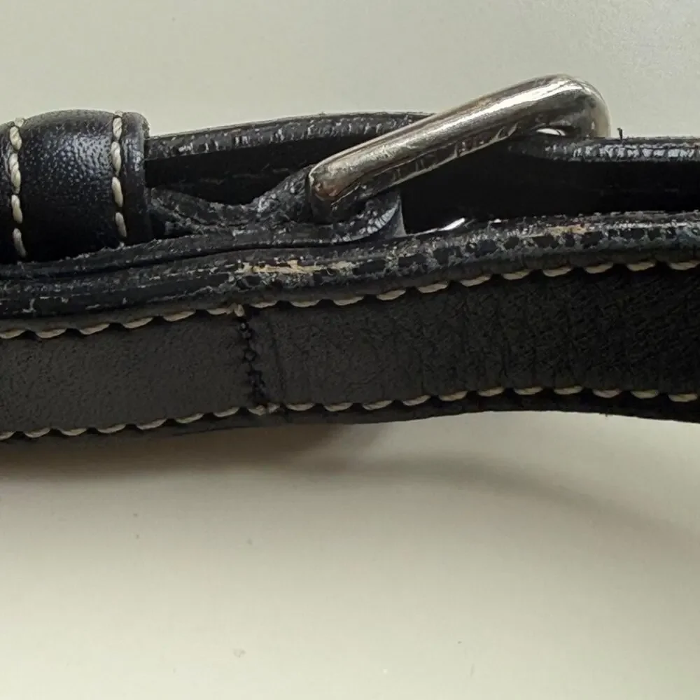Vintage Black Leather Dooney & Bourke Backpack